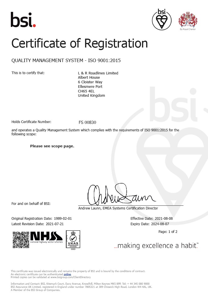 ISO 9001 Certificate